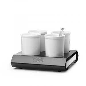 Stativ 4st krus 1,25L m kylplatta GN 1/2, Kvadratisk, Patina