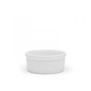 Suffléskål, räfflad, H70mm Ø 15,5 cm, Patina