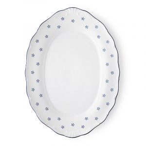 Verona tallrikar/fat Ovala 36x26cm, Patina